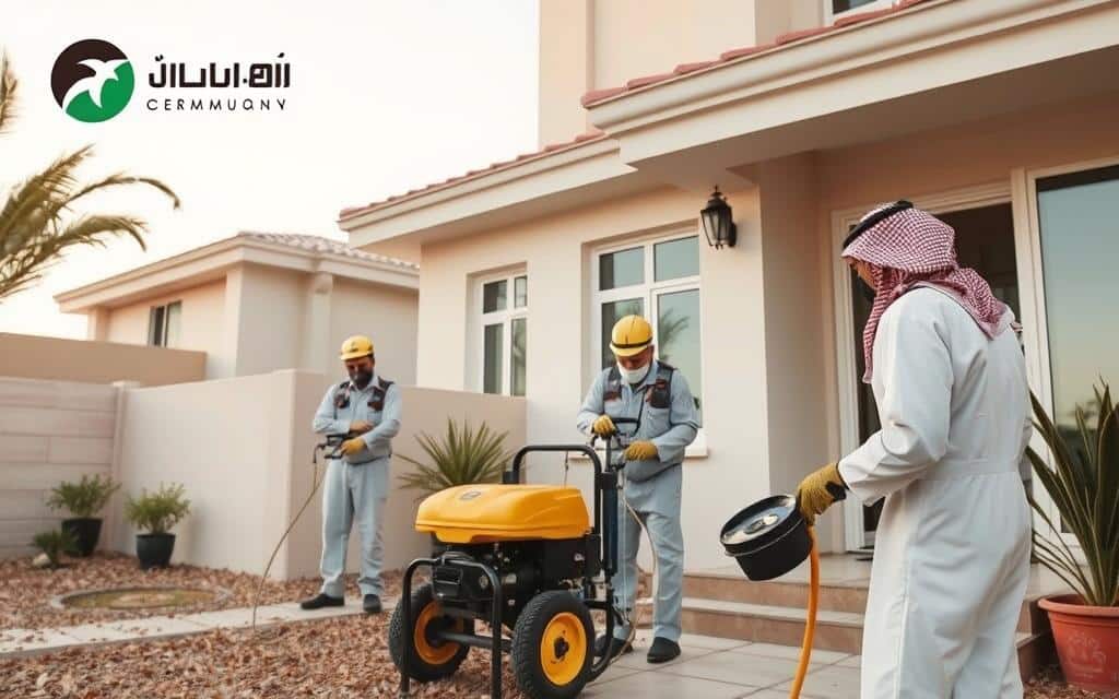 مكافحة الحشرات في أحياء الرياض